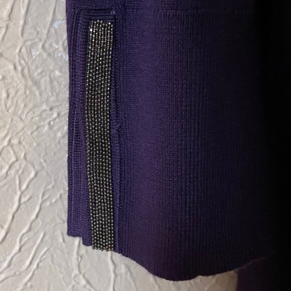 NWT Chico's Purple Tunic Sweater - Picture 4 of 5